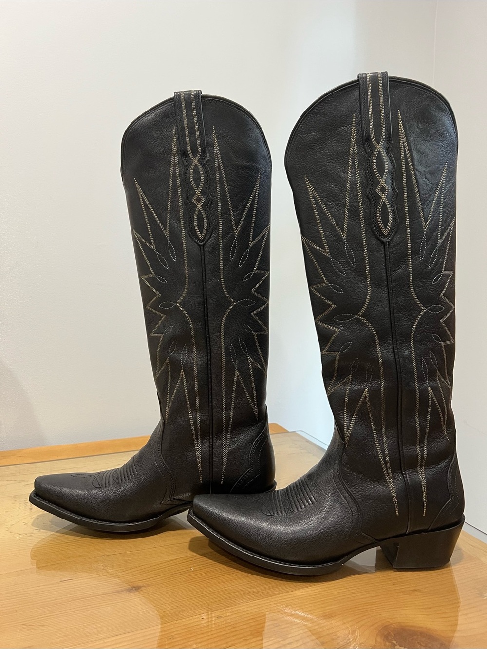Tecovas Loretta midnight Western Embroidered Boots Black US 8.5 B